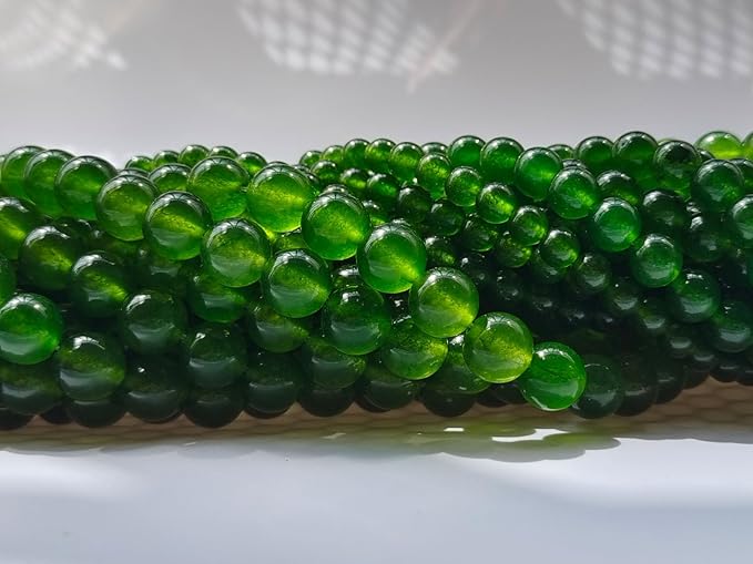 Stone Beads 8mm 100pcs Green Chalcedony Beads Round Loose Gemstones Beads - Image 3