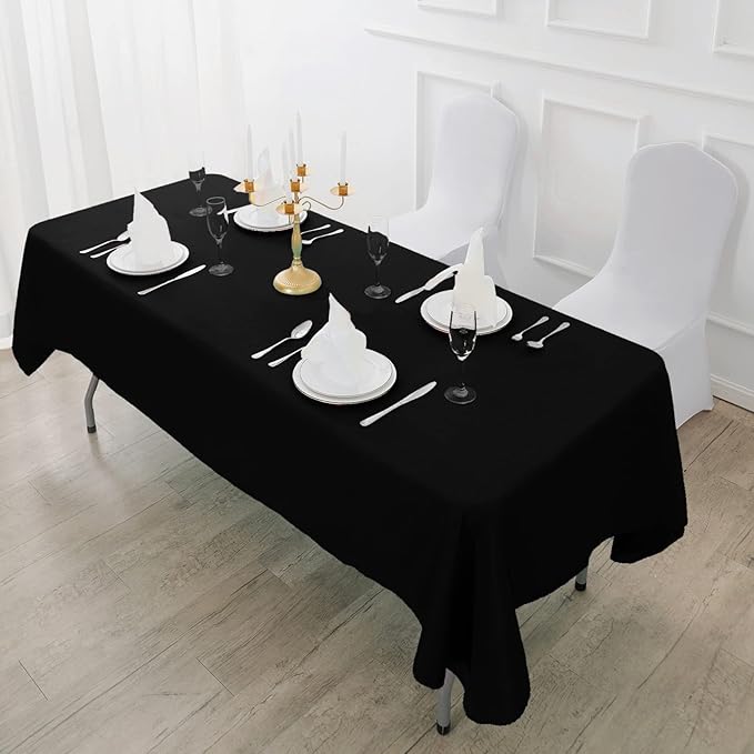 Fokitut 12 Pack Waterproof Rectangle Tablecloth, 90x156 Inch, Stain Resistant - Image 5