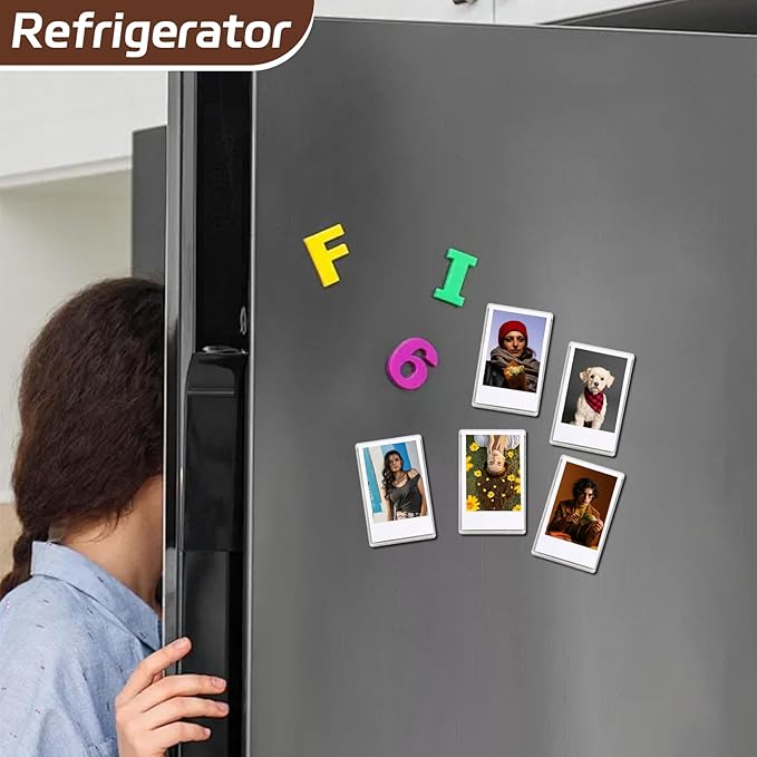 10Pack Magnetic Mini 2x3 Acrylic Picture Frames, Refrigerator Photo Frame - Image 3
