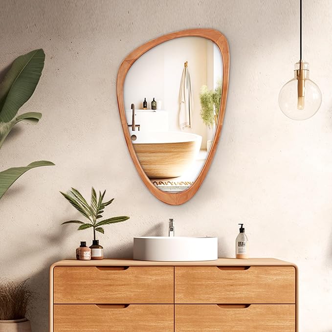WallBeyond Asymmetrical Mirror, Irregular Wall Mirror, Wall Mirrors Decorative - Image 2