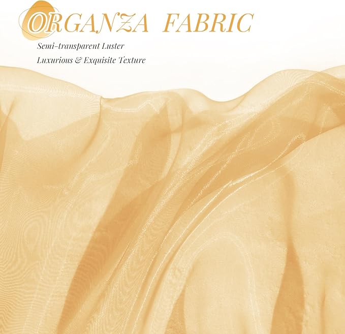 P Pothuiny Sheer Organza Fabric by The Yard, 1 Yard x 60 Inch Wide Bridal - Image 5