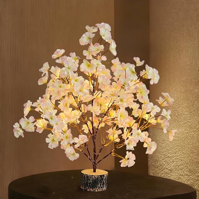 19Inch Cherry Blossom Tree Light, Lighted Artificial Tree - Image 4