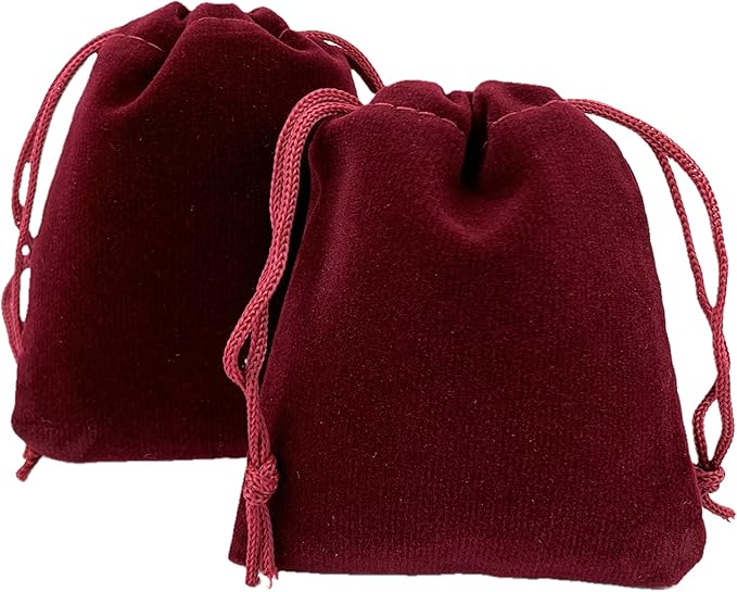 Palmhomee Pack of 48 3x4 Inch Velvet Drawstring Bags Gift Bag Velvet Pouch by Palmhomee