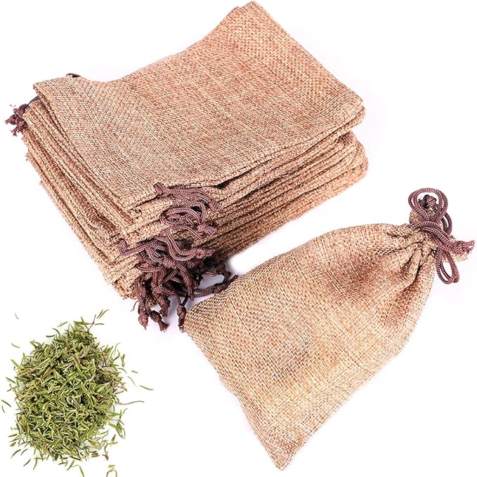 LYSXP 50PCS Burlap Bags with Drawstring，4x6 Inch Drawstring Gift Bag Jewelry - Image 3