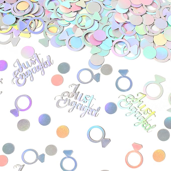 230PC Just Engaged Confetti for Engagement Party Decorations, Wedding Tables - Image 6