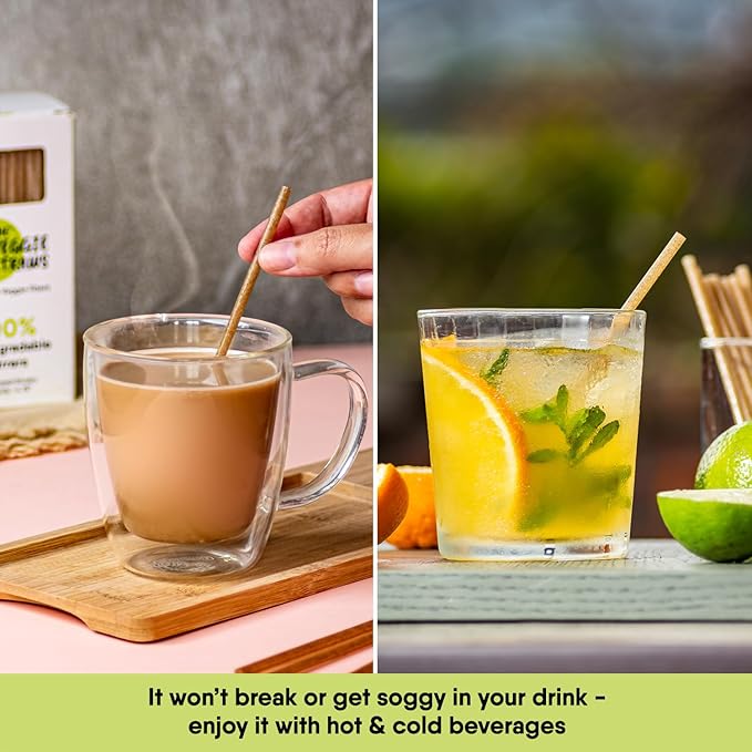 – 450 PCS of 4.75 Inches Unwrapped Biodegradable Drink Stirrers – Made of - Image 6