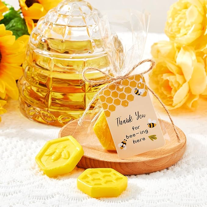 12 Set Baby Shower Favors Bee Party Favors Including Honeycomb Soap - Image 5