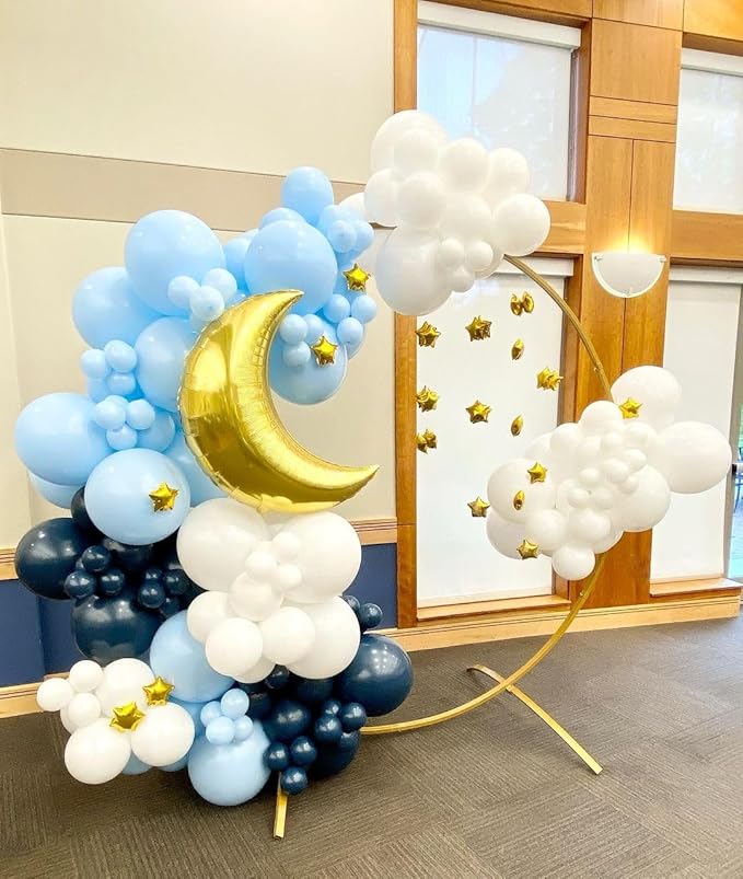 Bezente Pastel Blue Latex Party Balloons - Image 7