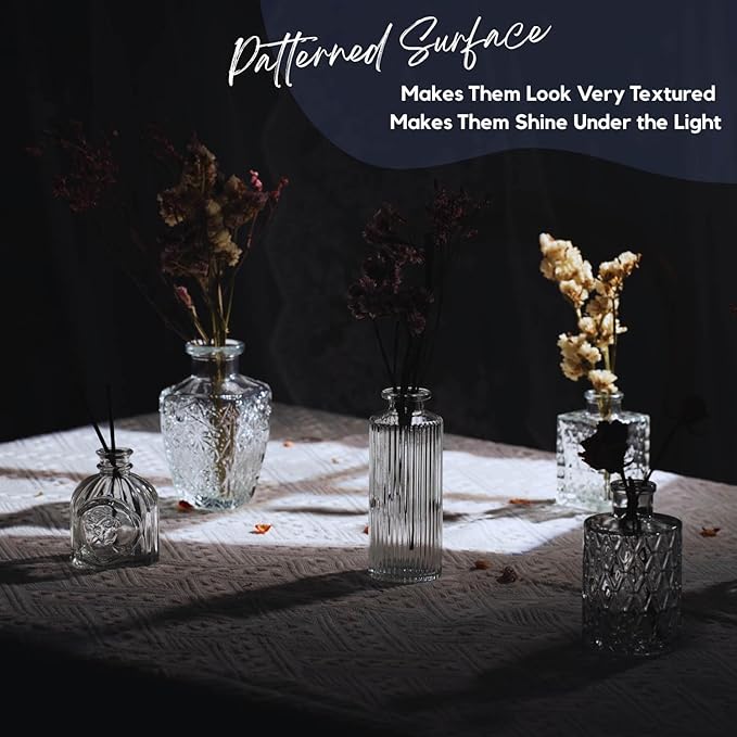 16 Pack Glass Bud Vases for Centerpieces - Image 2