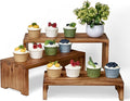 Set of 3 Wooden Rustic Cupcake Stand by Unknown
