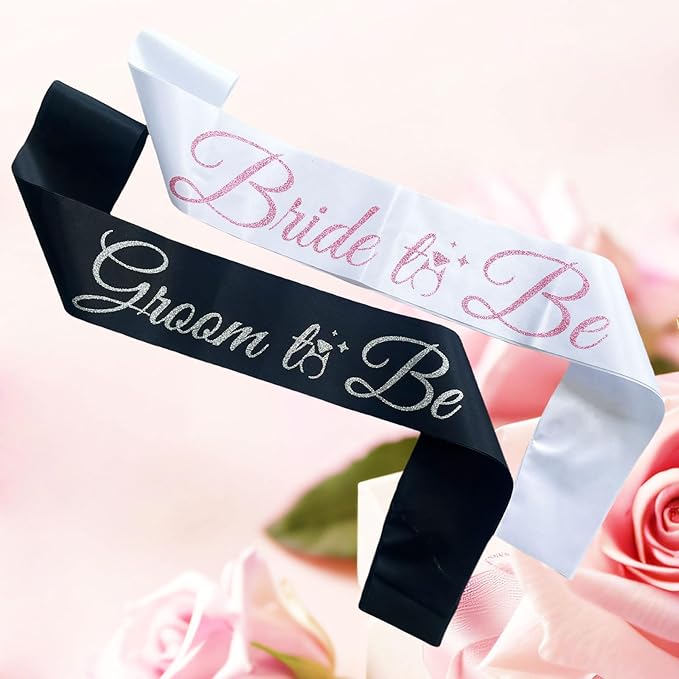 Bride Sash Bachelorette Party Bride and Groom to Be Sash - Image 2