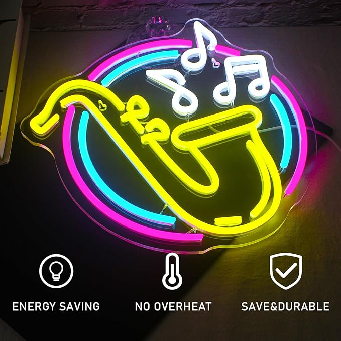 Saxophone Neon Sign Led Neon Lights - Image 4