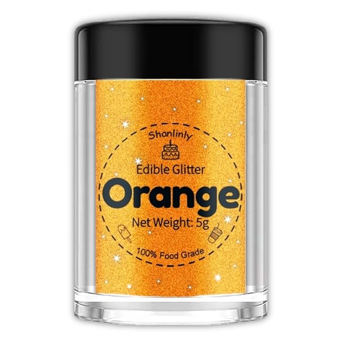 Shanlinly Orange Edible Glitter by Unknown