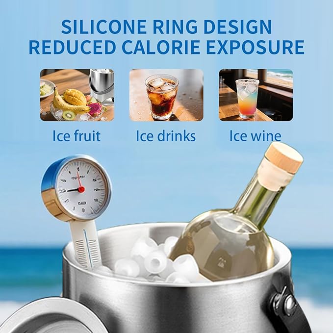 3L Stainless Steel Double-Wall Insulated Ice Bucket - Image 4