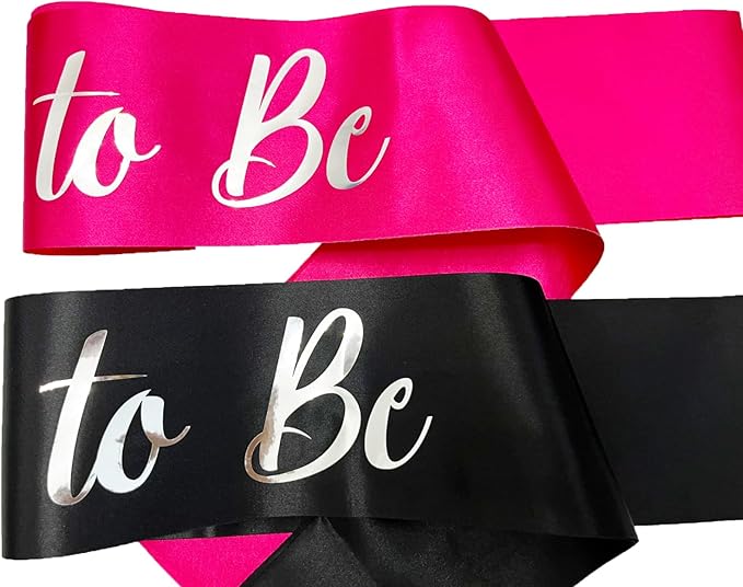Bride to Be Sash and Groom to Be Sash, Bachelorette Party Supplies Engagement - Image 7