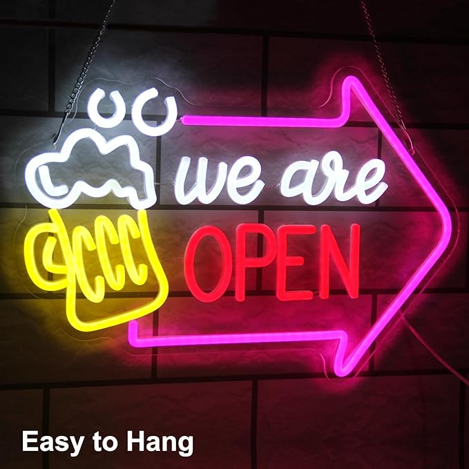 We Are Open Bar Neon Sign Beer Neon Lights Open - Image 2