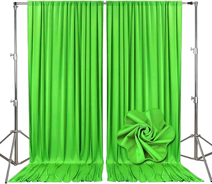10ft x 10ft Emerald Green Backdrop Curtains by Tisspoms