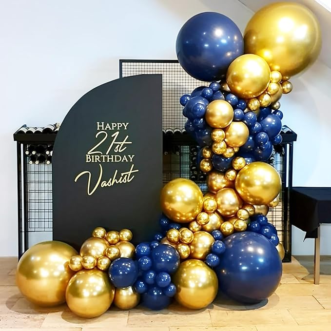 90pack Navy Blue Balloons Different Size 18/12/10/5 Inch Dark Blue Balloon - Image 5