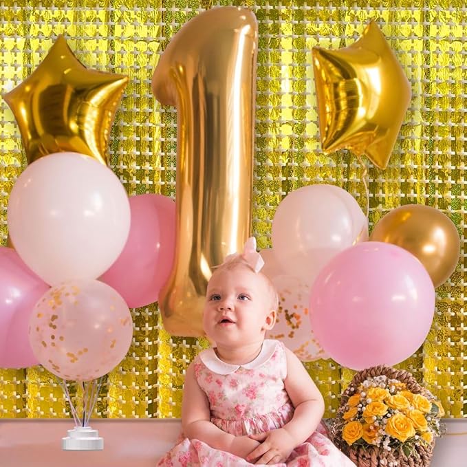 Gold Curtains Fringe Backdrop, New Year's Eve, Prom Decorations, Bachelorette - Image 6