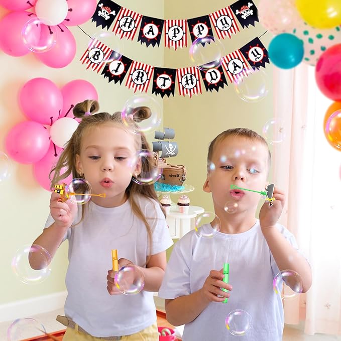 AFZMON 24Pcs Pirate Party Favors Bubble Wands - Image 4