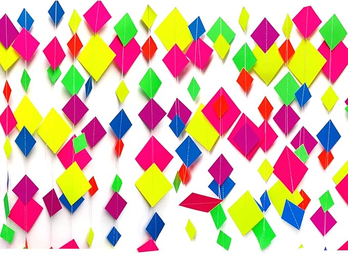 123feet UV Paper Neon Streamers & Garlands - Image 7