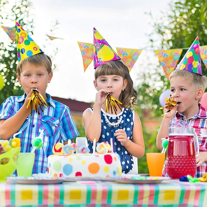 24 Pcs Glitter Noisemakers, Metal Tassel Music Birthday Blowers, Horn Whistles - Image 5