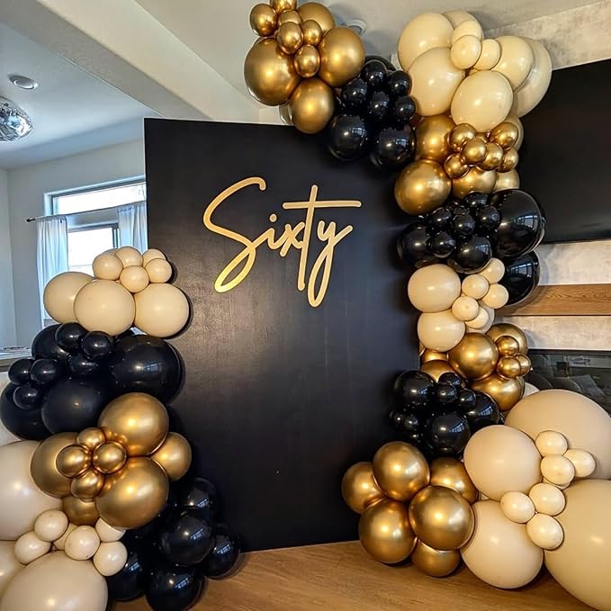 Navy Blue and Gold Balloons - Image 6