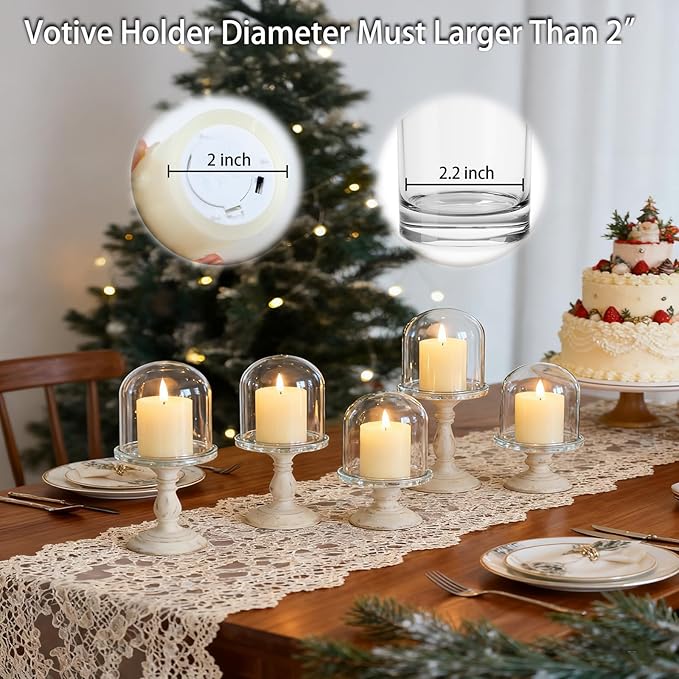 Lezonic Flameless Votive Candles Battery Operated - Image 2