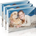 TWING 5 x 7 Inch 3 Pack Acrylic Photo Frame Horizontal Magnet Double Sided by TwingRepublic