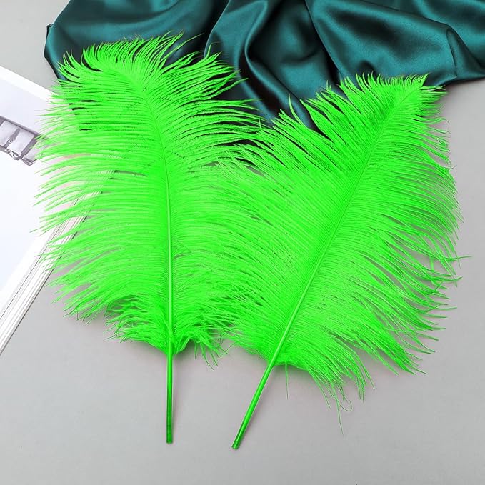 Ballinger Lime Green Ostrich Feathers - Image 4