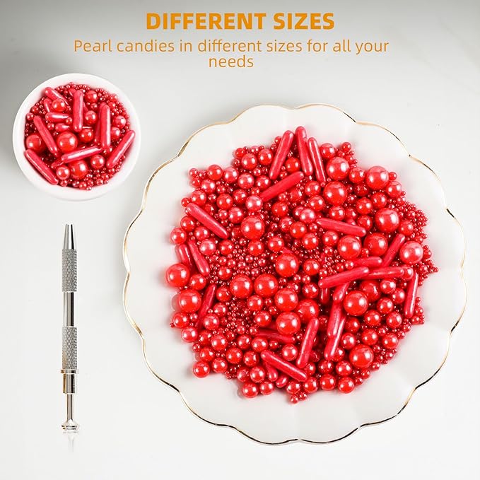Kasvan Red Mix Sugar Sprinkles - Image 2