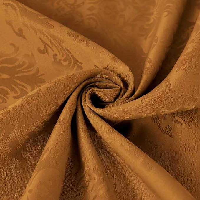 SASTYBALE Brown Jacquard Square Napkin, 20x20 Inche Damask Wrinkle Resistant - Image 6