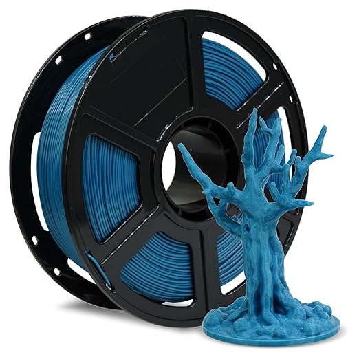 FLASHFORGE Rapid PLA Filament 1.75mm Pearl Gentian Blue, 500mm/s High Speed by FLASHFORGE