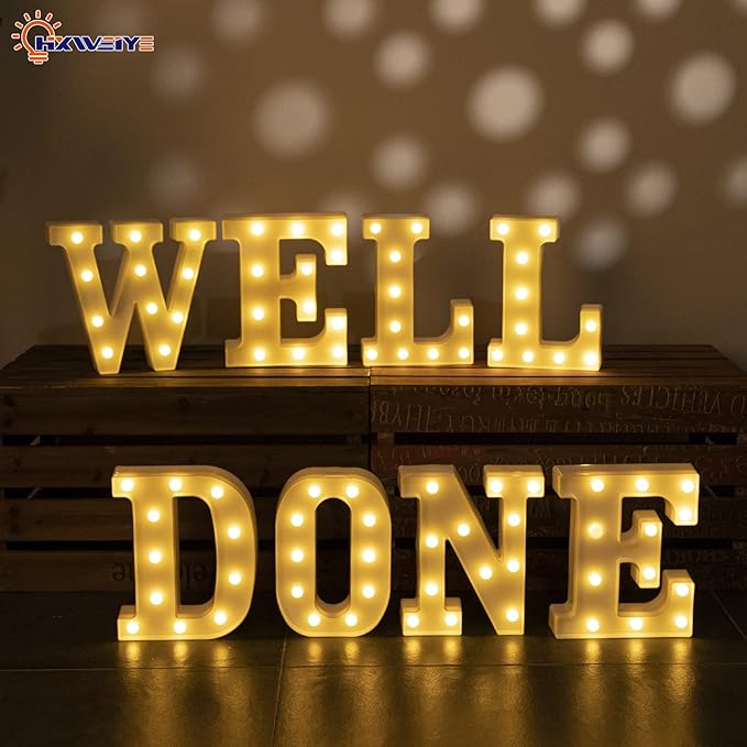 HXWEIYE Light Up Letters LED Marquee Signs - Image 5