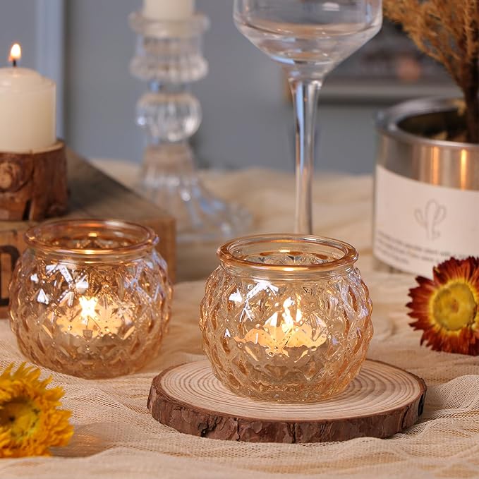 DARJEN 48Pcs Gold Votive Candle Holders - Image 6
