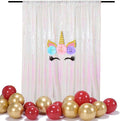 Iridescent Sequin Backdrop 8FTx8FT 1 Panel Sparkle Backdrop Curtain Glitter by TCBESTO
