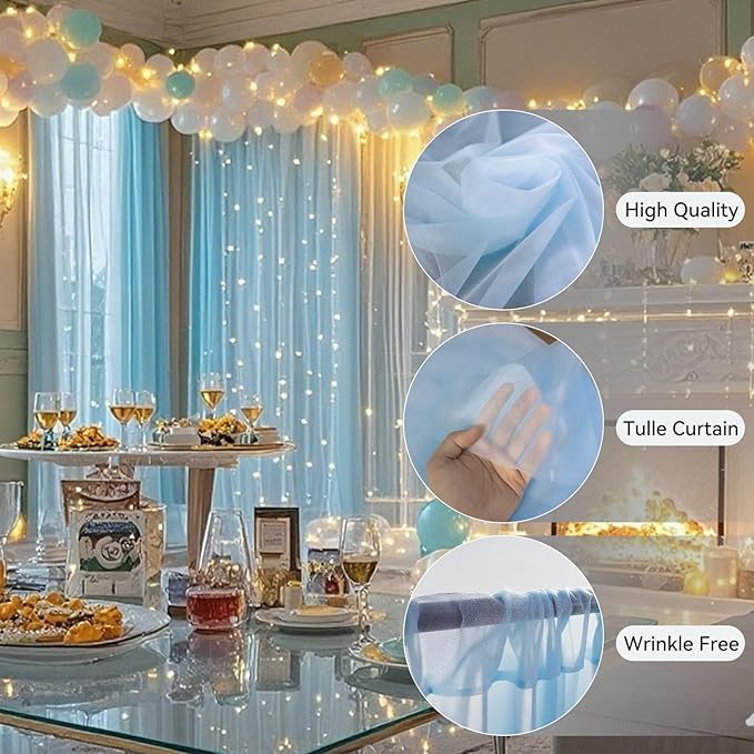 10×10ft Tulle Backdrop Curtains - Image 5