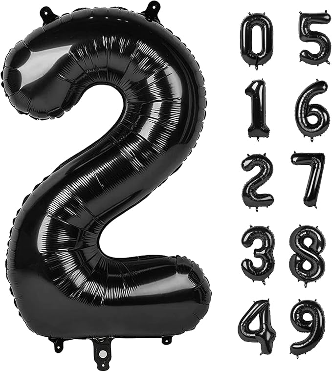 black number balloon 2026 by Upgesy