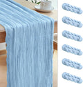 Le courant 6pcs 10Ft Cheesecloth Table Runner, Rustic Boho Gauze Cheese Cloth by Unknown