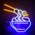 Ramen Neon Sign Blue Led Neon Lights by FAXFSIGN
