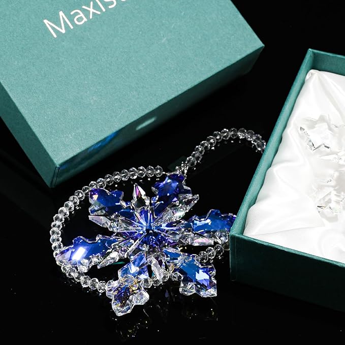 2024 Annual Edition Crystal Snowflake Ornament Christmas Ornament Home Decor - Image 3