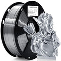 GIANTARM Silk Metallic Silver PLA 3D Printer Filament 1kg Spool, 1.75mm by GIANTARM