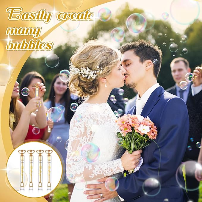 150 Pcs Bubble Wands Bulk for Wedding Party Mini Heart Wand - Image 7