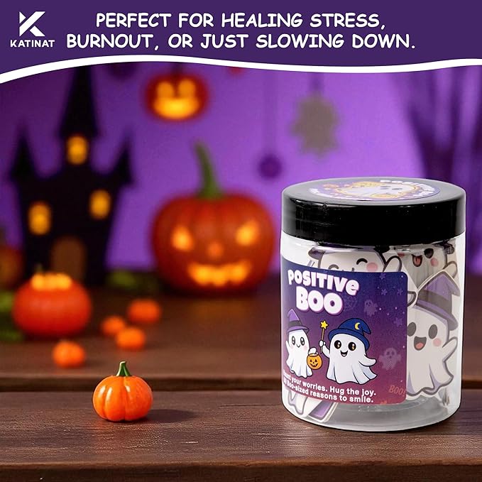 Positive Ghost Affirmation Jar – Emotional Support Ghosts Jar, Boo Basket - Image 4
