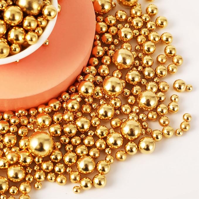 Kasvan Gold Pearl Sugar sprinkles - Image 2
