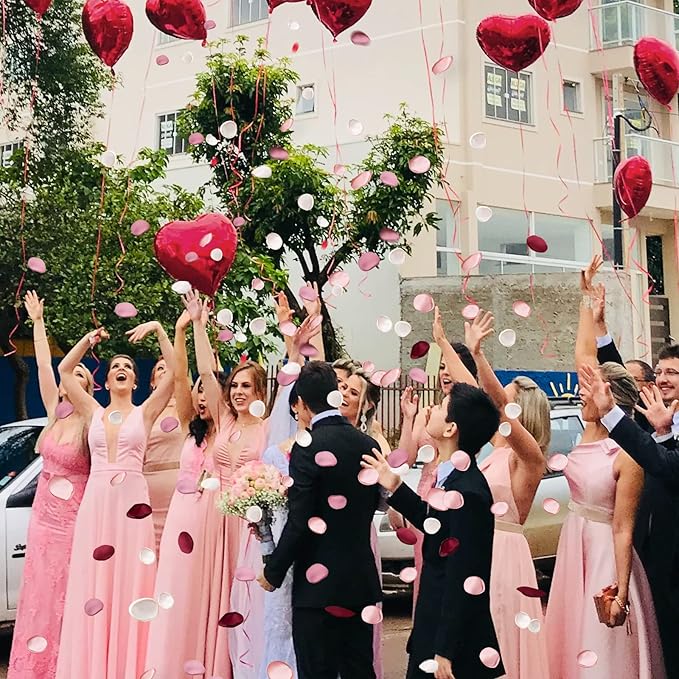 Serwalin 300pcs Silk Rose Petals Artificial Flower Petals - Image 7