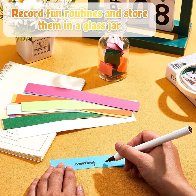 Lincia 600 Sheets Halloween Paper Chain Garland, Construction DIY Crafts Chain - Image 7