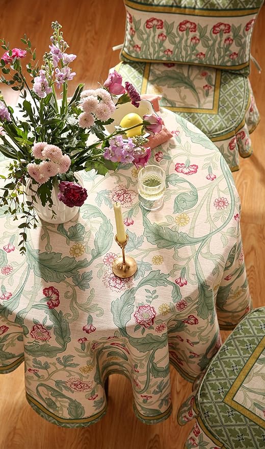 patdrea Designer Green Small Tablecloth - Image 8