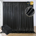 20ftx10ft Black Sequin Backdrop Curtain Panels by Htper