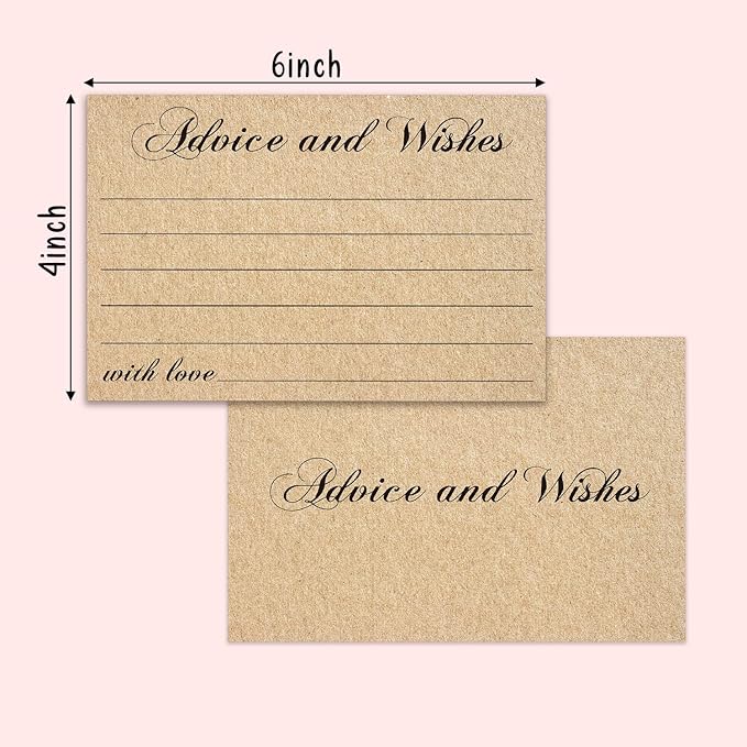 Advice and Wishes Cards, Double-sided Blank Cards Suitable - Image 2